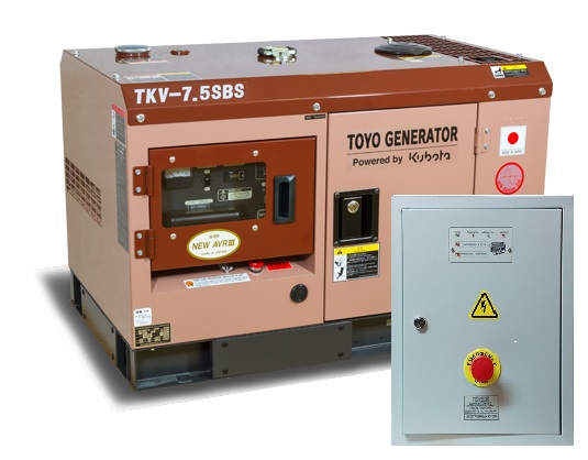 TOYO TKV-14TBS в кожухе с АВР